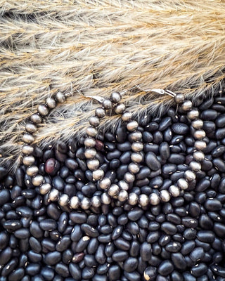 Marcy Navajo Style Pearl Hoop Fashion Earrings – Jewelry from Bronco Western Supply Co.