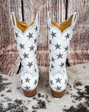 Marfa Black Star Leather Boots - Ice and Silver - Women's Shoes - Black Star - Bronco Western Supply Co.