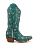 Marfa Black Star Leather Boots - Turquoise and Champagne - Women's Shoes - Black Star - Bronco Western Supply Co.