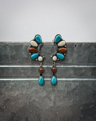 Marlette Multi - Stone Drop Earrings – Jewelry from Bronco Western Supply Co.