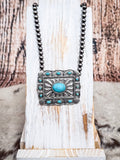 Mercy Western Concho Pendant Fashion Choker Set - Jewelry - Blue Tortoise - Bronco Western Supply Co.