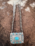 Mercy Western Concho Pendant Fashion Choker Set - Jewelry - Blue Tortoise - Bronco Western Supply Co.