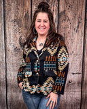 Mesa Mirage Southwestern Print Blazer - Apparel - Lucky & Blessed - Bronco Western Supply Co.