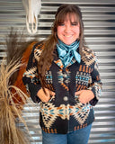 Mesa Mirage Southwestern Print Blazer - Apparel - Lucky & Blessed - Bronco Western Supply Co.