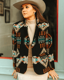 Mesa Mirage Southwestern Print Blazer - Apparel - Lucky & Blessed - Bronco Western Supply Co.