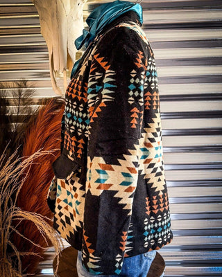 Mesa Mirage Southwestern Print Blazer - Apparel - Lucky & Blessed - Bronco Western Supply Co.