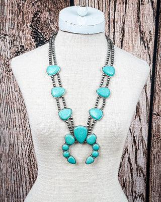 Mesa Vale Squash Blossom Statement Necklace – Jewelry from Bronco Western Supply Co.
