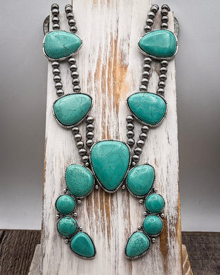 Mesa Vale Squash Blossom Statement Necklace – Jewelry from Bronco Western Supply Co.