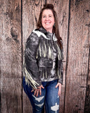 Midnight Rider Black Vintage Leather Fringe Jacket - Apparel - Lucky & Blessed - Bronco Western Supply Co.