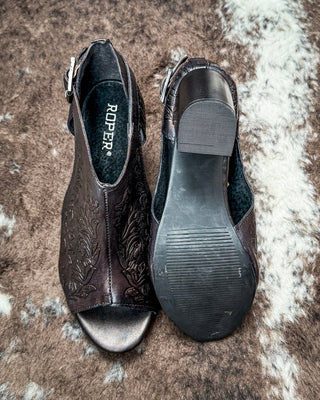 Mika Closed Back Mule Heel in Black by Roper – Women's Shoes from Bronco Western Supply Co.