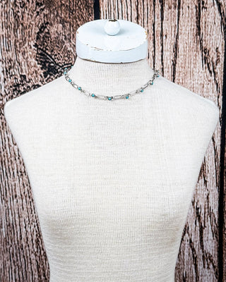 Morrow Chain Necklace with Stone Accents – Jewelry from Bronco Western Supply Co.