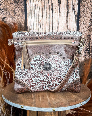 Myra Bag - Azure Aesthetic Leather & Hairon Bag – Purses & Wallets from Bronco Western Supply Co.