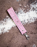 Myra Bag - Blooming Meadows Key Fob in Pink - Accessories - Myra Bag - Bronco Western Supply Co.