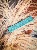 Myra Bag - Blooming Meadows Key Fob in Turquoise - Accessories - Myra Bag - Bronco Western Supply Co.