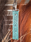 Myra Bag - Blooming Meadows Key Fob in Turquoise - Accessories - Myra Bag - Bronco Western Supply Co.