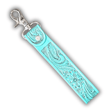 Myra Bag - Blooming Meadows Key Fob in Turquoise - Accessories - Myra Bag - Bronco Western Supply Co.