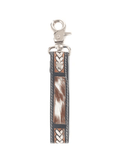 Myra Bag - Braided Buckle Hair On Key Fob in Dusty Bronze - Accessories - Myra Bag - Bronco Western Supply Co.