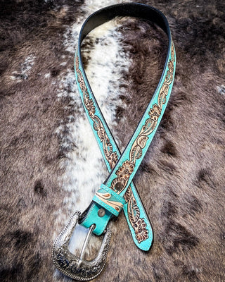 Myra Bag - Canyon Shadow Hand Tooled Belt – Apparel from Bronco Western Supply Co.