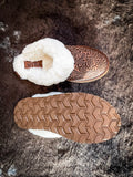 Myra Bag - Classic Lined Brown Leather Slippers - Women's Shoes - Myra Bag - Bronco Western Supply Co.
