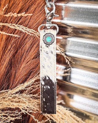 Myra Bag - Concho Delight Key Fob in Black & White – Accessories from Bronco Western Supply Co.