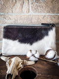 Myra Bag - Cookie Crunch Leather & Hair On Wallet - Western Wallet - Bronco Western Supply Co.