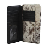 Myra Bag - Cookie Crunch Leather & Hair On Wallet - Western Wallet - Bronco Western Supply Co.