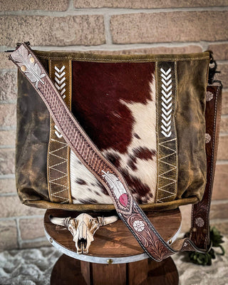 Myra Bag - Cornell Rose Hair On Leather Bag - Purses & Wallets - Myra Bag - Bronco Western Supply Co.