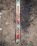 Myra Bag - Cummerband Hand Tooled Concho Belt - Accessories - Myra Bag - Bronco Western Supply Co.