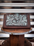 Myra Bag - Danohue Peak Wallet in Turquoise - Purses & Wallets - Myra Bag - Bronco Western Supply Co.