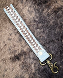 Myra Bag - Diamond Shine Hand - Tooled Strap Key Fob - Accessories - Myra Bag - Bronco Western Supply Co.