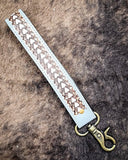 Myra Bag - Diamond Shine Hand - Tooled Strap Key Fob - Accessories - Myra Bag - Bronco Western Supply Co.