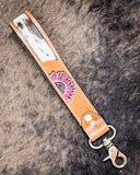 Myra Bag - Far & Wide Hand - Tooled Key Fob - Accessories - Myra Bag - Bronco Western Supply Co.