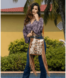 Myra Bag - Flouncy Leather and Hair On Hide Crossbody Bag - Purses & Wallets - Myra Bag - Bronco Western Supply Co.