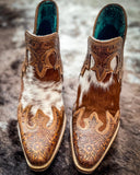 Myra Bag - Frisco Falls Hand - Tooled Booties - Women's Shoes - Myra Bag - Bronco Western Supply Co.