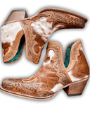 Myra Bag - Frisco Falls Hand - Tooled Booties - Women's Shoes - Myra Bag - Bronco Western Supply Co.