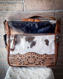 Myra Bag - Genetic Hand Tooled Hair on Hide Bag - Purses & Wallets - Myra Bag - Bronco Western Supply Co.