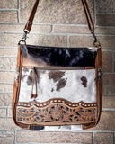 Myra Bag - Genetic Hand Tooled Hair on Hide Bag - Purses & Wallets - Myra Bag - Bronco Western Supply Co.