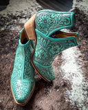 Myra Bag - High Mesa Booties in Turquoise - Women's Shoes - Myra Bag - Bronco Western Supply Co.