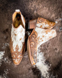 Myra Bag - Horse Jane Hand - Tooled & Hair On Bootie - Women's Shoes - Myra Bag - Bronco Western Supply Co.