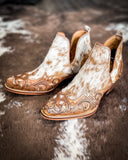 Myra Bag - Horse Jane Hand - Tooled & Hair On Bootie - Women's Shoes - Myra Bag - Bronco Western Supply Co.