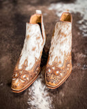 Myra Bag - Horse Jane Hand - Tooled & Hair On Bootie - Women's Shoes - Myra Bag - Bronco Western Supply Co.