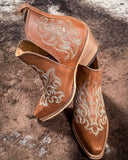 Myra Bag - La Ponderosa Booties in Chocolate Brown - Women's Shoes - Myra Bag - Bronco Western Supply Co.