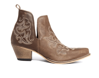 Myra Bag - La Ponderosa Booties in Chocolate Brown – Women's Shoes from Bronco Western Supply Co.