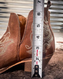 Myra Bag - La Ponderosa Booties in Chocolate Brown - Women's Shoes - Myra Bag - Bronco Western Supply Co.