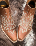 Myra Bag - La Ponderosa Booties in Chocolate Brown - Women's Shoes - Myra Bag - Bronco Western Supply Co.