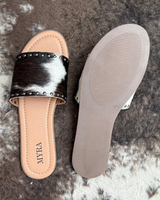 Myra Bag - Lettie Ridge Slides in Dark Hide – Women's Shoes from Bronco Western Supply Co.