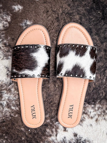 Myra Bag - Lettie Ridge Slides in Dark Hide - Women's Shoes - Myra Bag - Bronco Western Supply Co.