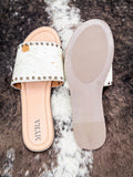 Myra Bag - Lettie Ridge Slides in Light Hide - Women's Shoes - Myra Bag - Bronco Western Supply Co.