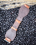 Myra Bag - Lone Star Hand Tooled Leather Watch Band in Antique Saddle Brown - Accessories - Myra Bag - Bronco Western Supply Co.