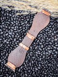 Myra Bag - Lone Star Hand Tooled Leather Watch Band in Antique Tan - Accessories - Myra Bag - Bronco Western Supply Co.
